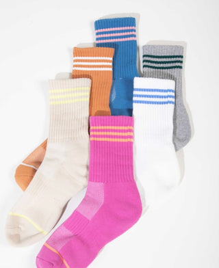 Striped Ankle Detail Socks