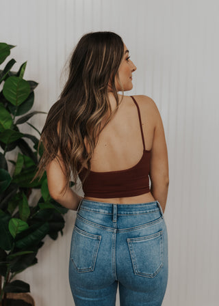 Vivi Ultra Stretch Tank - Burgundy