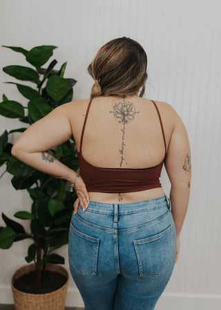 Vivi Ultra Stretch Tank - Burgundy