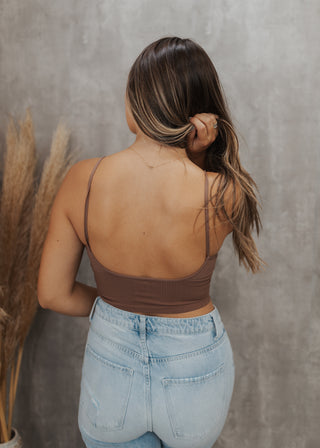 Vivi Ultra Stretch Tank - Brown