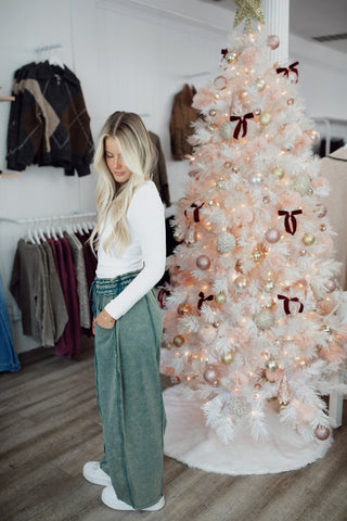 Benji Barrel Sweatpants - Teal