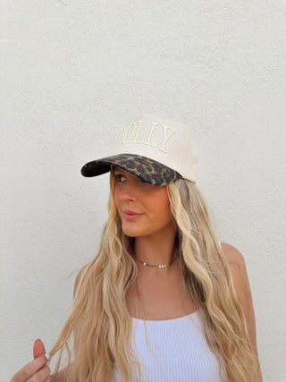 Dolly Leopard Custom Trucker Hat