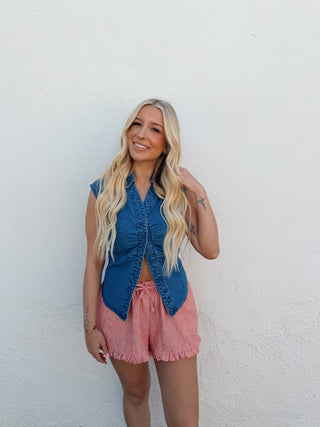Devyn Denim Top