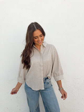 Lisa Plaid Top