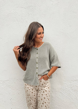 Kolly Cardigan - Light Olive