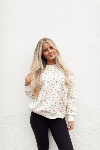 Spring Floral Pullover