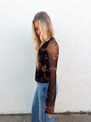 Autumn Floral Top