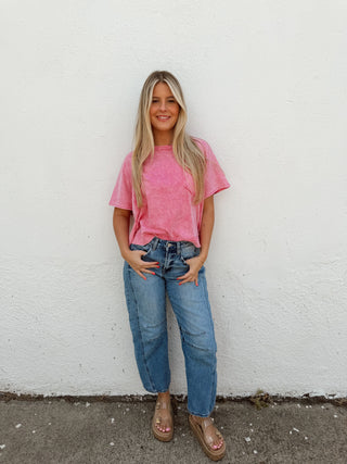 Harrison Tee - Hot Pink