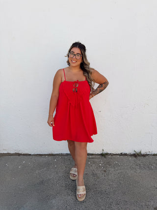 Bobbie Dress - Red