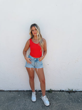 Opal Tank - Poppy Red