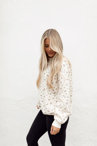 Spring Floral Pullover