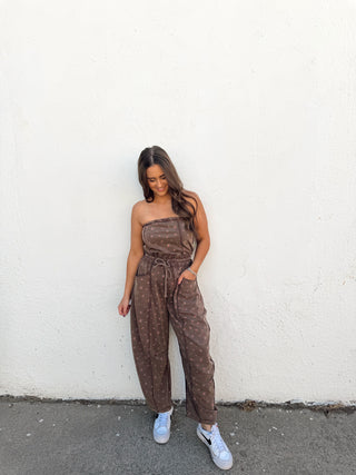 Cloud Barrel Jumper - Brown Floral