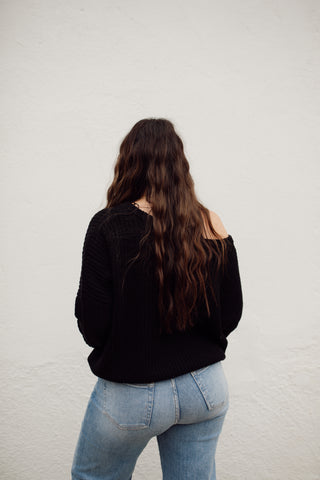 Blake Knit Sweater- Black
