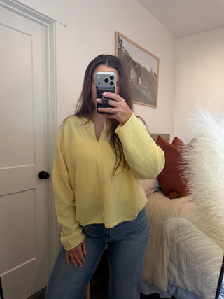 Piper Cardigan Sweater - Yellow