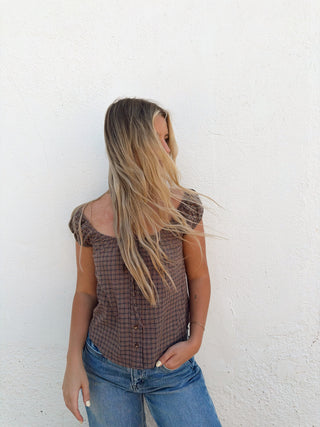 Rory Plaid Top