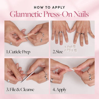 Hot Pink Press-On Nails | Solid Nails | Short Oval Length (Rooted)