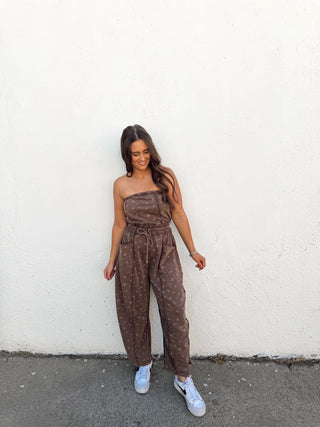 Cloud Barrel Jumper - Brown Floral