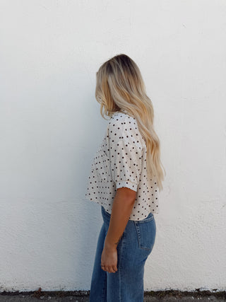 Aria Polka Dot Top