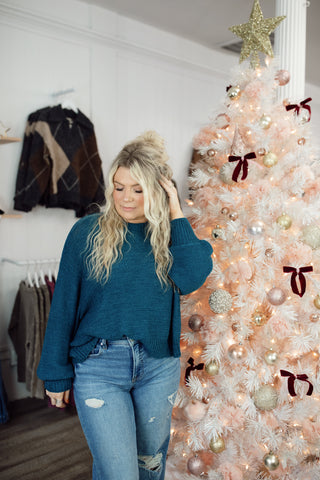 Remy Sweater - Teal Navy