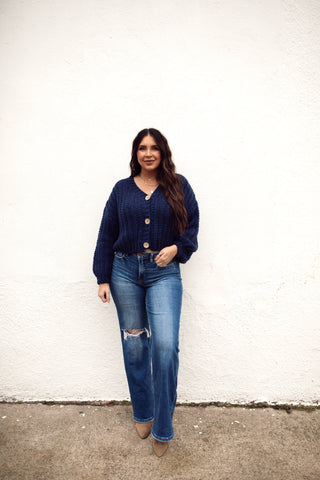 Conrad Cardigan- Navy