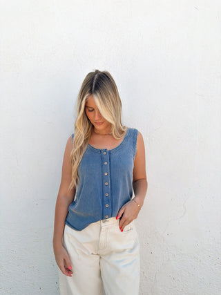 April Tank - Denim
