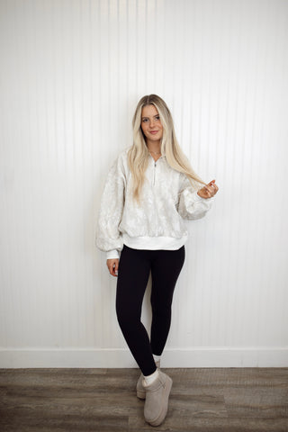 Camo Half Zip Pullover