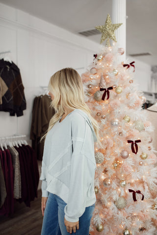 Heather Grey Hoodie Top