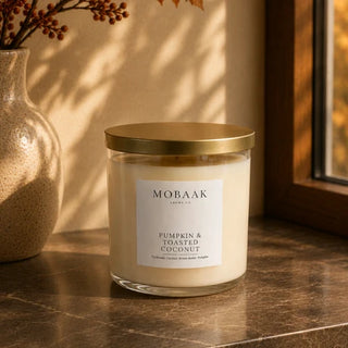 Mobaak 18oz Pumpkin + Toasted Coconut Candle