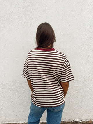 Campbell Tee - Chocolate