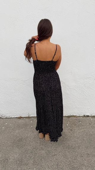 Hadley Polka Dot Dress - Black