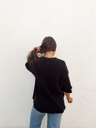 Will Waffle Tee - Black