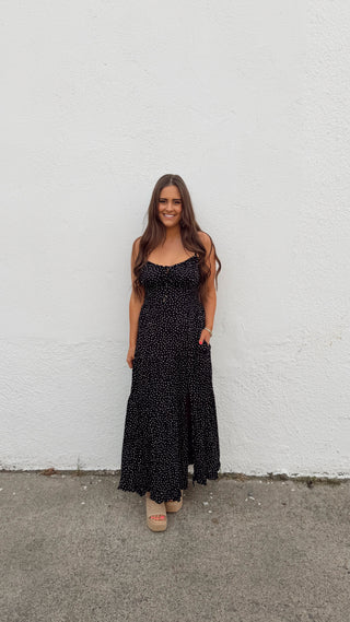 Hadley Polka Dot Dress - Black