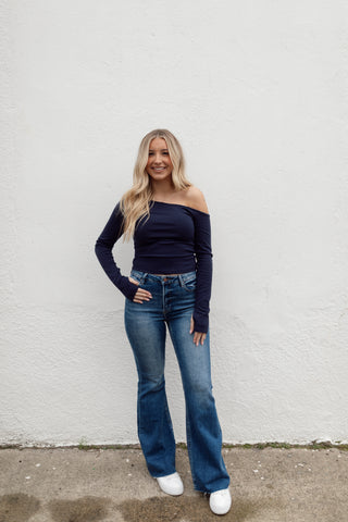 Lindsey Top - Navy