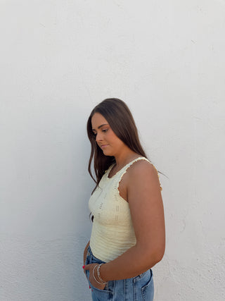 Brynn Floral Tank - Yellow