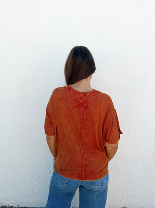 Riley Tee - Rust