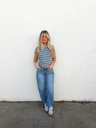 Parker Striped Baby Tee