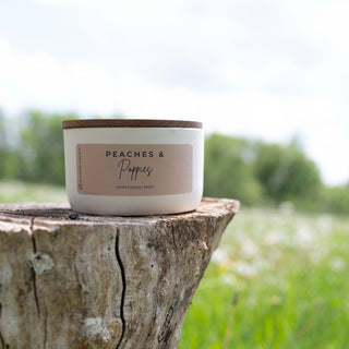 Peaches & Poppies | 10 oz Signature Statement Candle