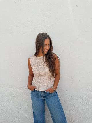 Luca Top - Taupe
