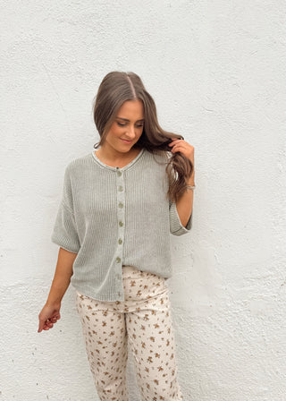 Kolly Cardigan - Light Olive