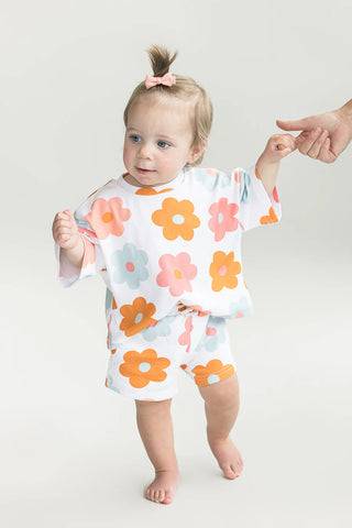 Daisy Pop Shorts Set