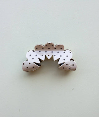 BROWN & CREAM PETAL ARCH CLAW