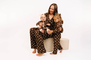 Espresso Polkadot Bamboo Zippy