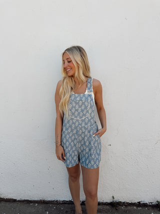 Mandy Floral Overalls