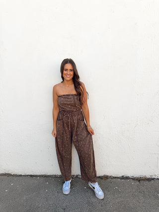 Cloud Barrel Jumper - Brown Floral