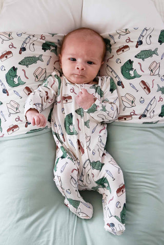 Newborn Zipper Footie | Off the Hook