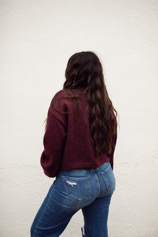 Stevie Cardigan - Dark Cherry