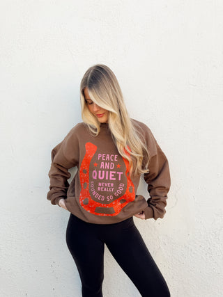 Peace And Quiet Crewneck (Rooted)