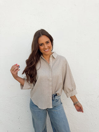 Lisa Plaid Top