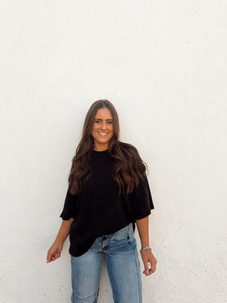 Will Waffle Tee - Black