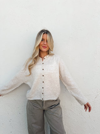 Piper Cardigan Sweater - Cream